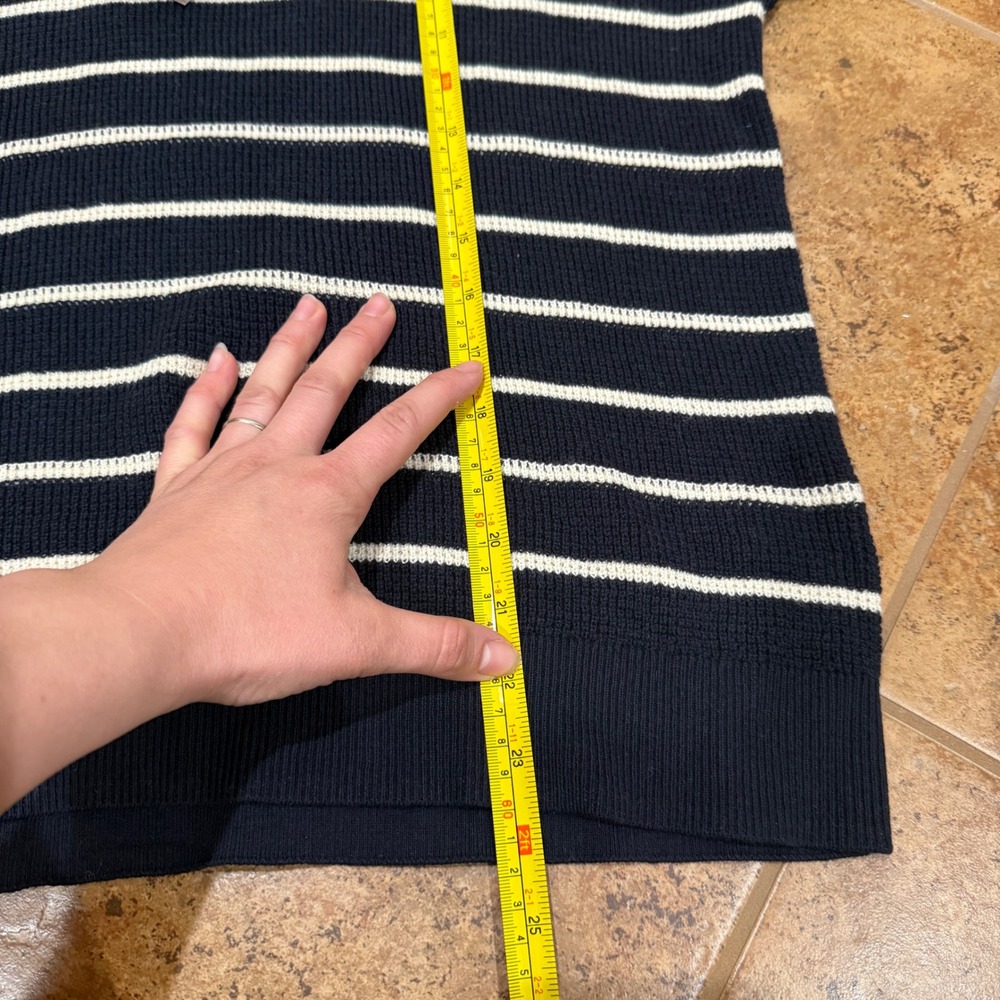 NWT Faherty Throwback Waffle Crewneck Oakland Stripe XL Casual Preppy Staple - Picture 7 of 9